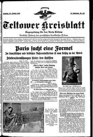 Teltower Kreisblatt vom 29.10.1935