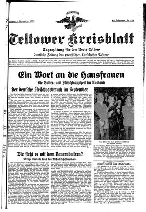 Teltower Kreisblatt vom 01.11.1935