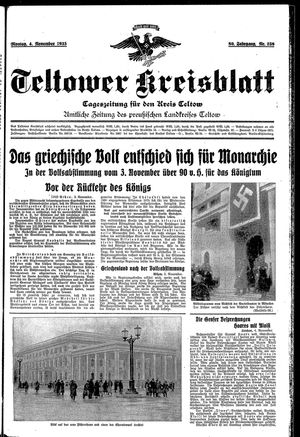 Teltower Kreisblatt on Nov 4, 1935