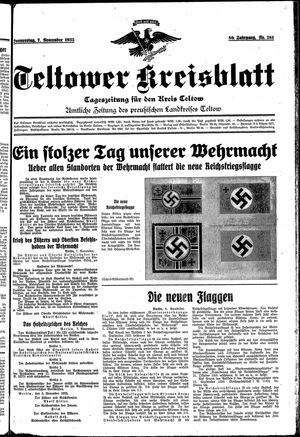 Teltower Kreisblatt vom 07.11.1935