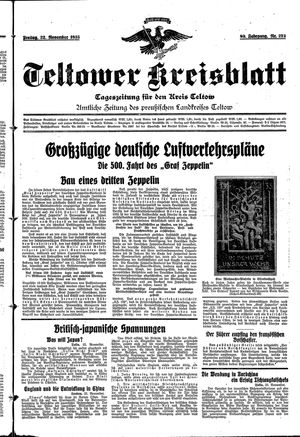 Teltower Kreisblatt vom 22.11.1935