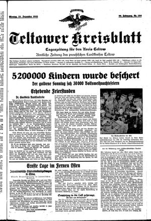 Teltower Kreisblatt vom 23.12.1935