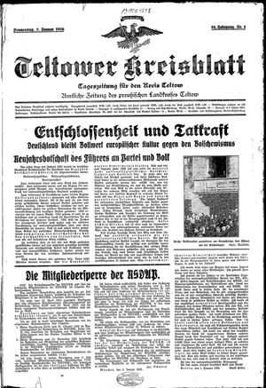 Teltower Kreisblatt vom 02.01.1936