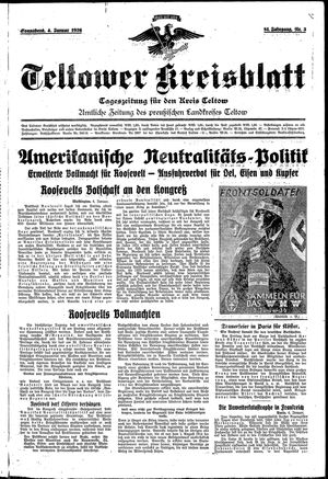 Teltower Kreisblatt vom 04.01.1936