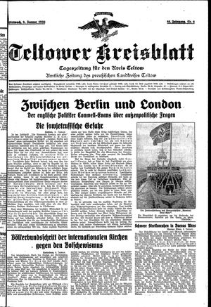 Teltower Kreisblatt vom 08.01.1936