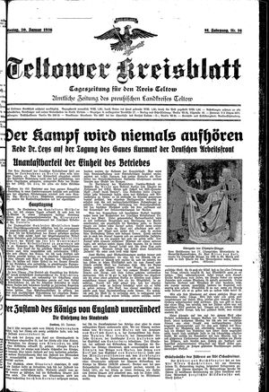 Teltower Kreisblatt vom 20.01.1936