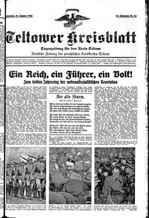 Teltower Kreisblatt vom 29.01.1936