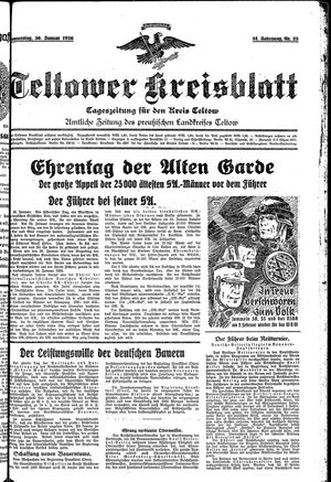 Teltower Kreisblatt vom 30.01.1936
