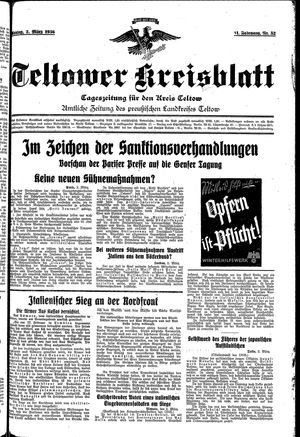 Teltower Kreisblatt vom 02.03.1936