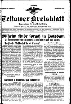 Teltower Kreisblatt vom 12.03.1936