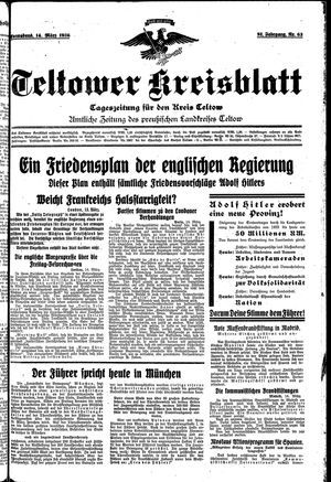 Teltower Kreisblatt vom 14.03.1936