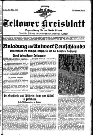 Teltower Kreisblatt vom 16.03.1936