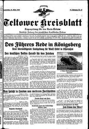 Teltower Kreisblatt vom 19.03.1936