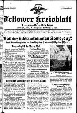 Teltower Kreisblatt vom 20.03.1936
