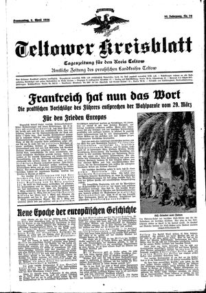 Teltower Kreisblatt vom 02.04.1936
