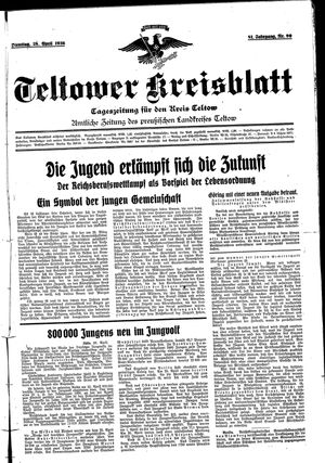 Teltower Kreisblatt vom 28.04.1936