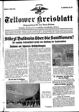 Teltower Kreisblatt vom 08.05.1936