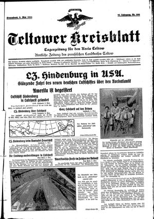 Teltower Kreisblatt vom 09.05.1936