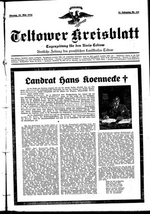 Teltower Kreisblatt vom 18.05.1936