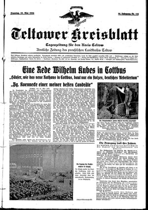 Teltower Kreisblatt vom 19.05.1936