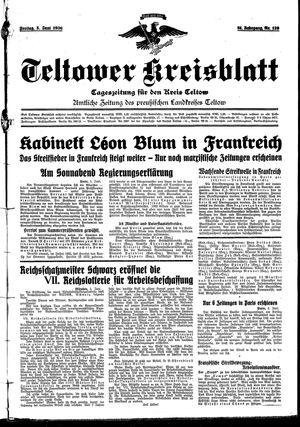 Teltower Kreisblatt vom 05.06.1936
