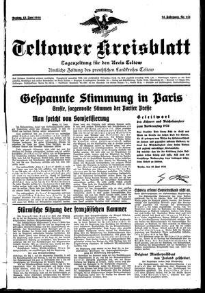 Teltower Kreisblatt vom 12.06.1936