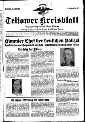 Teltower Kreisblatt vom 18.06.1936