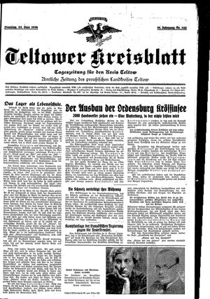 Teltower Kreisblatt vom 23.06.1936
