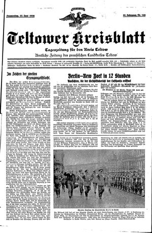 Teltower Kreisblatt vom 25.06.1936