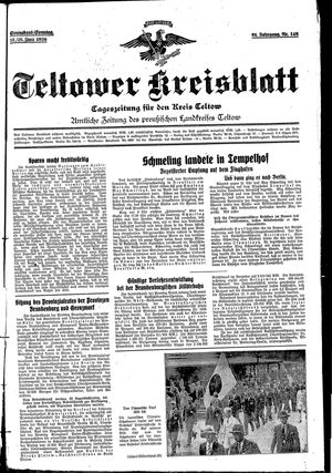 Teltower Kreisblatt vom 27.06.1936