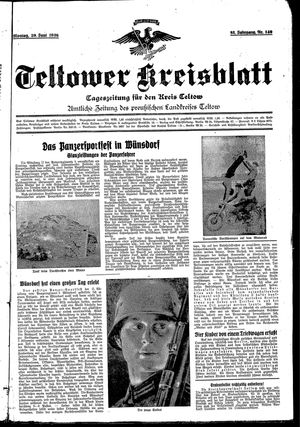 Teltower Kreisblatt vom 29.06.1936