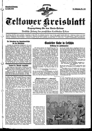 Teltower Kreisblatt vom 04.07.1936