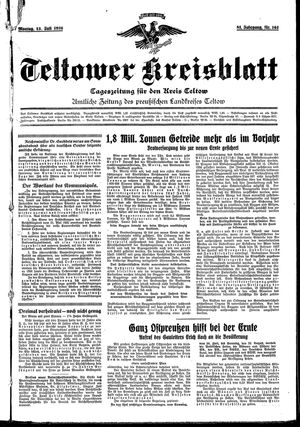 Teltower Kreisblatt vom 13.07.1936