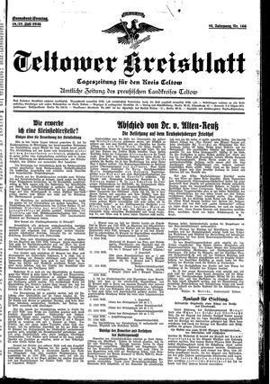Teltower Kreisblatt on Jul 18, 1936