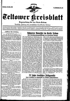 Teltower Kreisblatt vom 20.07.1936
