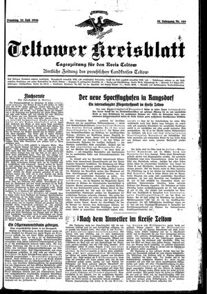 Teltower Kreisblatt vom 21.07.1936