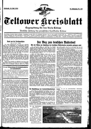 Teltower Kreisblatt vom 22.07.1936