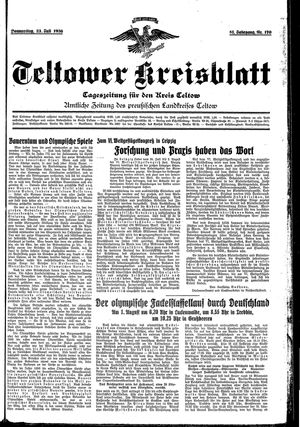Teltower Kreisblatt vom 23.07.1936
