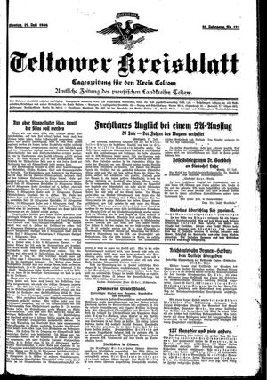 Teltower Kreisblatt vom 27.07.1936