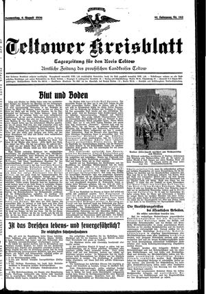 Teltower Kreisblatt vom 06.08.1936