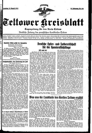 Teltower Kreisblatt vom 11.08.1936