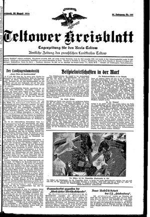 Teltower Kreisblatt vom 12.08.1936