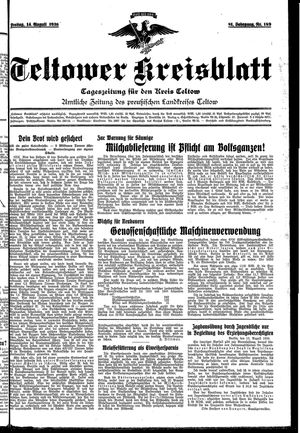 Teltower Kreisblatt vom 14.08.1936