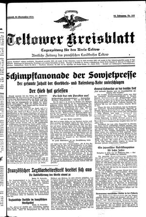 Teltower Kreisblatt vom 16.09.1936
