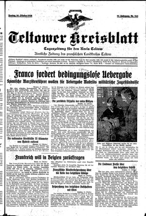Teltower Kreisblatt on Oct 16, 1936