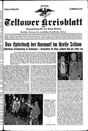 Teltower Kreisblatt vom 23.10.1936