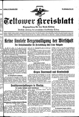 Teltower Kreisblatt vom 13.11.1936