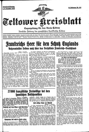 Teltower Kreisblatt on Dec 5, 1936