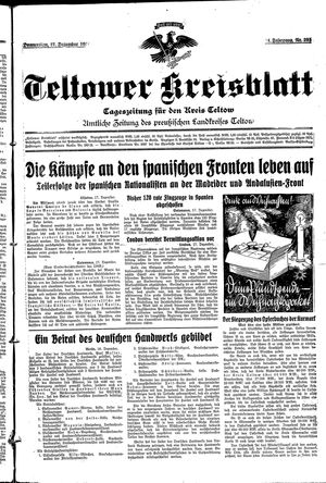 Teltower Kreisblatt vom 17.12.1936