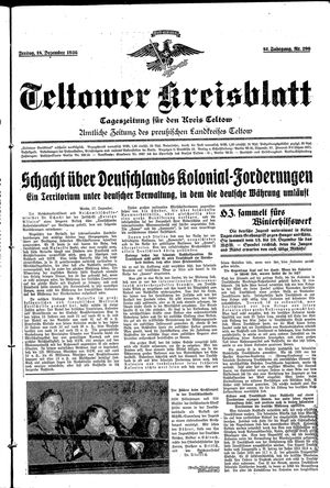 Teltower Kreisblatt vom 18.12.1936